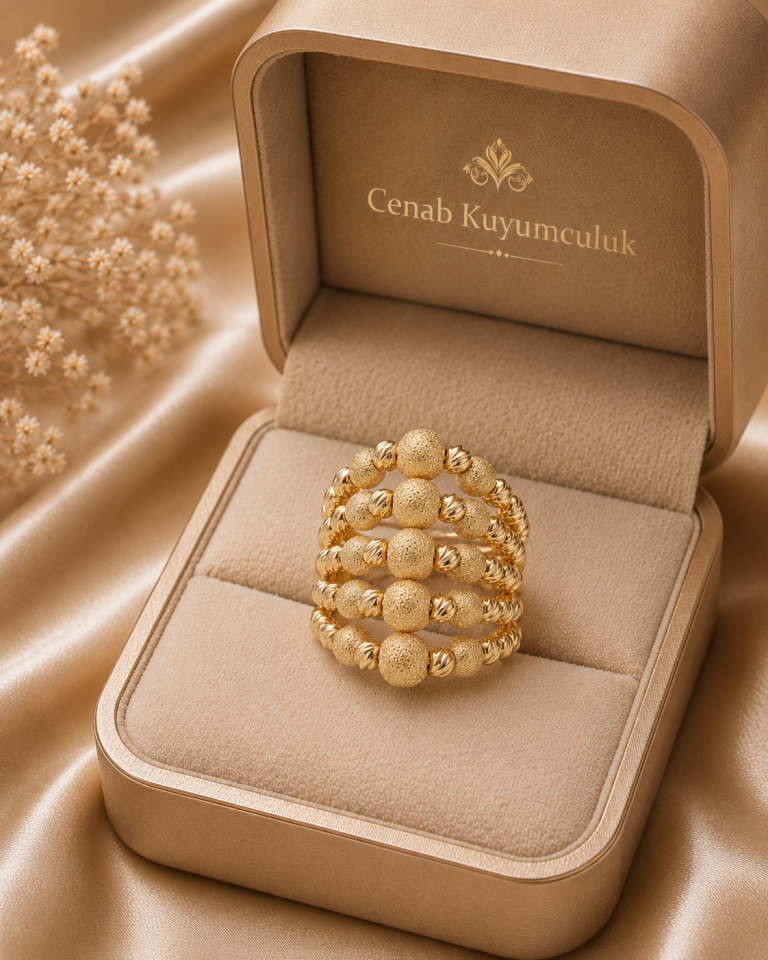 9.94 gr. 22 Ayar Dorika Küre Yüzük