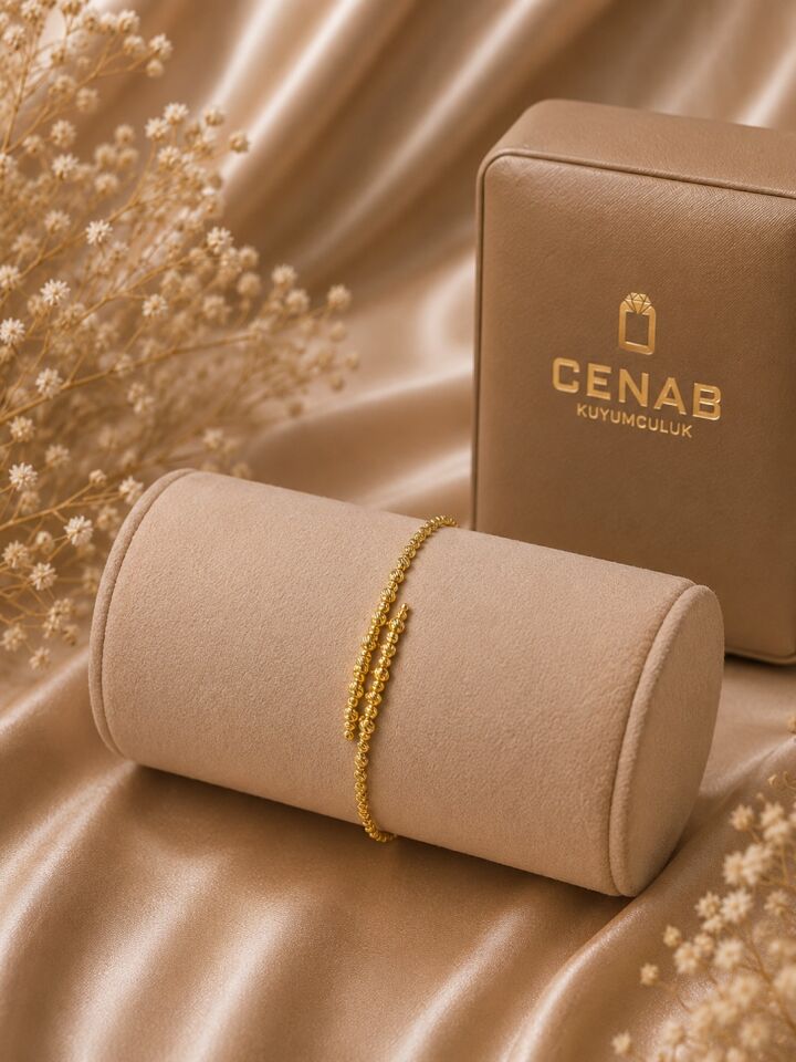 Top Detaylı 8.45 Gram 22 Ayar Altın Bileklik
